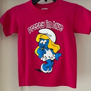 Pretty in Blue Smurfette Kids T-Shirt